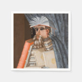 Serviette En Papier Giuseppe Arcimboldo - Le Bibliothécaire (Devant)