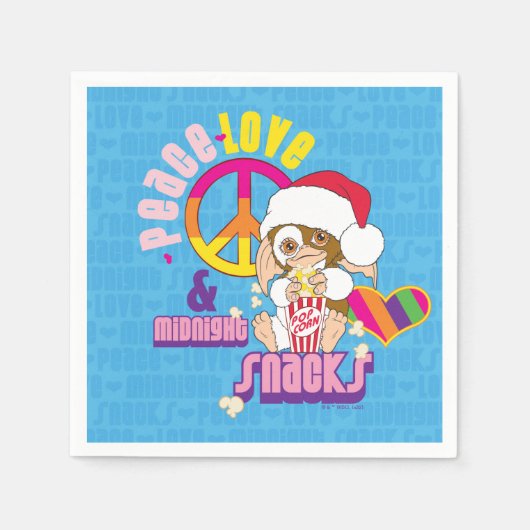 Serviette En Papier Gizmo | Peace Love & Midnight Snacks (Devant)