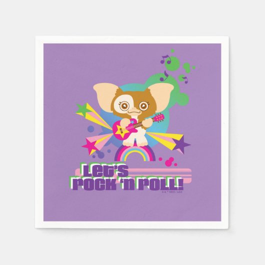 Serviette En Papier Gizmo | Rock'n Roll (Devant)