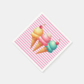 Serviette En Papier Glace colorée (Coin)
