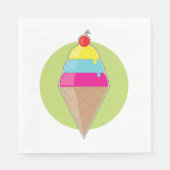 Serviette En Papier Glace colorée (Devant)