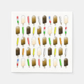 Serviette En Papier Glaces et popsicles amusants (Devant)