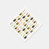 Serviette En Papier Glaces et popsicles amusants (Coin)