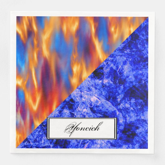 Serviette En Papier Glaciem et Ignis par Kenneth Yoncich (Devant)