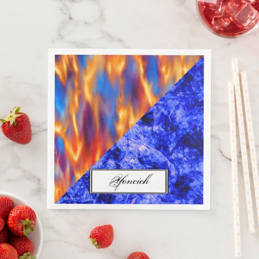 Serviette En Papier Glaciem et Ignis par Kenneth Yoncich (En situation)