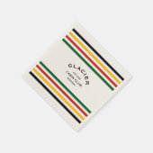 Serviette En Papier Glacier Cabine Club Custom Crest Park Stripe (Coin)