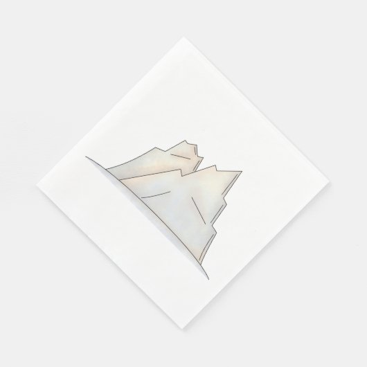 Serviette En Papier Glacier Iceberg (Coin)