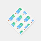 Serviette En Papier Glaçons Bleus Anniversaire Garçon (Coin)