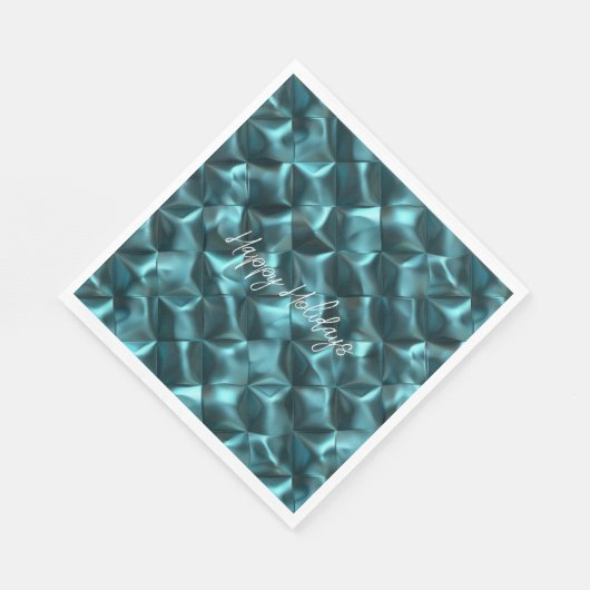 Serviette En Papier Glam Abstrait bleu turquoise (Coin)
