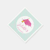 Serviette En Papier Glam Camp Spa Makeover Anniversaire (Coin)