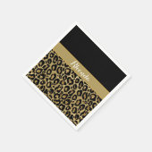 Serviette En Papier Glam Empreinte de léopard Parties scintillant Élég (Coin)