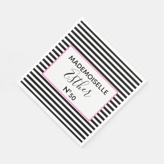 Serviette En Papier Glam & Glitz Couture Douche Anniversaire (Coin)