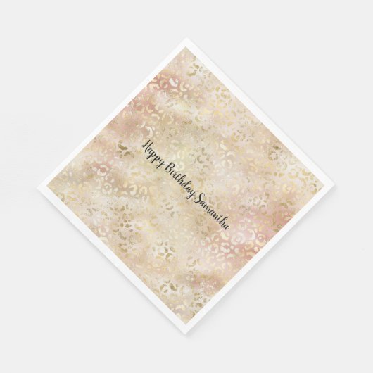 Serviette En Papier Glam Gold Rose (Coin)