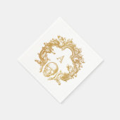 Serviette En Papier Glam gothique | Papier | Blanc (Coin)