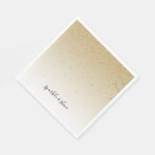 Serviette En Papier Glam Or Confetti Ombre (Coin)