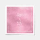 Serviette En Papier Glam Pink Ombre (Devant)
