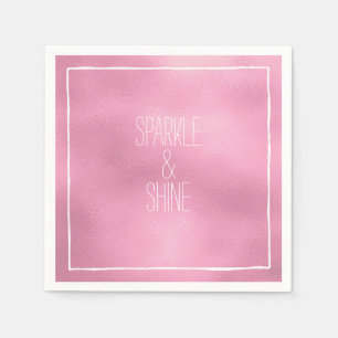 Serviette En Papier Glam Pink Ombre