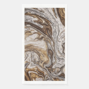 Serviette En Papier glamor 001 couleur brun liquide