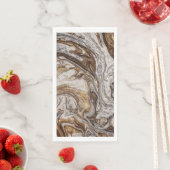 Serviette En Papier glamor 001 couleur brun liquide (En situation)