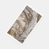 Serviette En Papier glamor 001 couleur brun liquide (Coin)