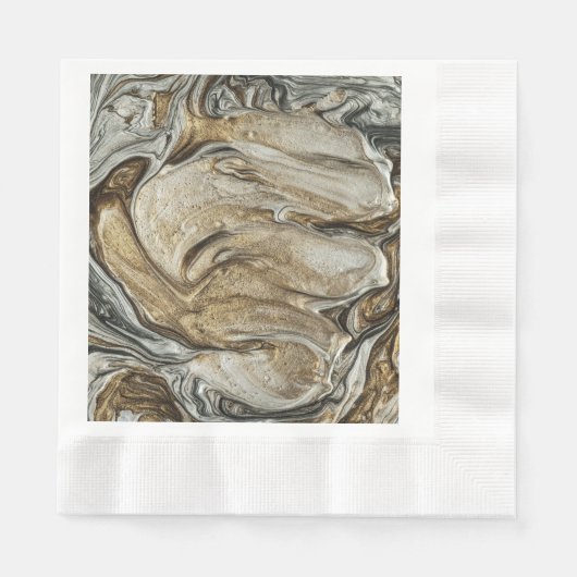 Serviette En Papier glamor 003 couleurs brun liquide (Devant)