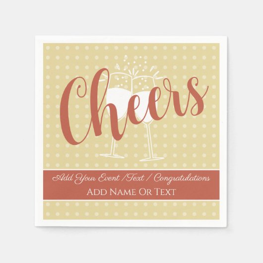Serviette En Papier Glamour doux / Tournesol Duché Cheers Points Solid (Devant)
