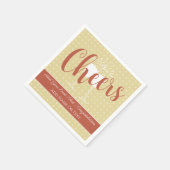 Serviette En Papier Glamour doux / Tournesol Duché Cheers Points Solid (Coin)