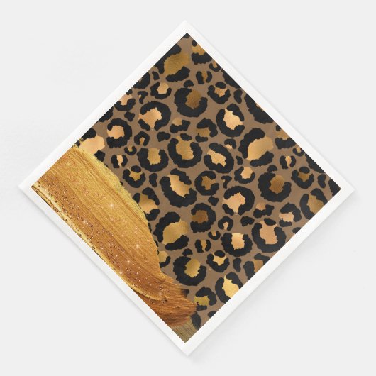 Serviette En Papier Glamour en métal Glamor Tcheetah Peau (Coin)