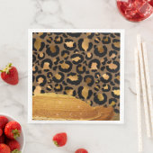 Serviette En Papier Glamour en métal Glamor Tcheetah Peau (En situation)