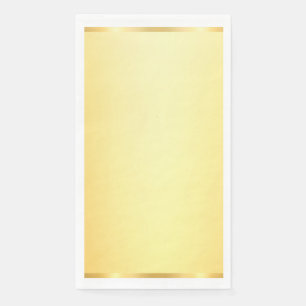 Serviette En Papier Glamour Faux Or Moderne Modèle Vierge