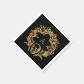 Serviette En Papier Glamour gothique | Serviettes | Noir (Coin)