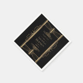 Serviette En Papier Glamour Roaring 20's Great Gatsby Mariage (Coin)