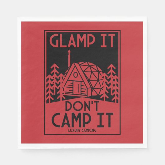 Serviette En Papier Glamping De Luxe (Devant)