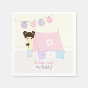 Serviette En Papier Glamping Sleepover Party