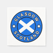 Serviette En Papier Glasgow Écosse (Devant)