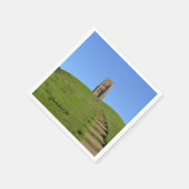 Serviette En Papier Glastonbury Tor Somerset (Coin)