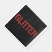 Serviette En Papier Glitter en typographie de Blood (Coin)