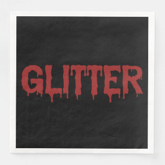Serviette En Papier Glitter en typographie de Blood
