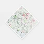 Serviette En Papier Glitter Slime Paper Napkins White (Coin)