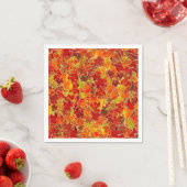 Serviette En Papier Glittery Fall Maple Feuilles (En situation)