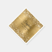 Serviette En Papier Glittery Gold Foil 21st Birthday (Coin)