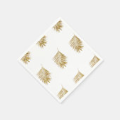 Serviette En Papier Glittery Gold Palms Mariages tropicaux Célébration (Coin)