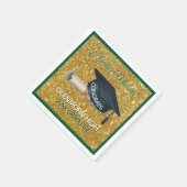 Serviette En Papier Glitz! Fun, Custom Graduation Paper Napkin (Coin)