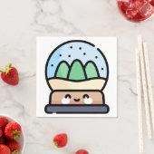 Serviette En Papier globe (En situation)