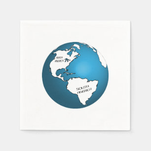 Serviette En Papier Globe