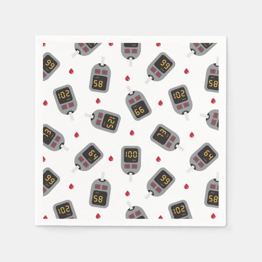 Serviette En Papier Glucomètre (Devant)