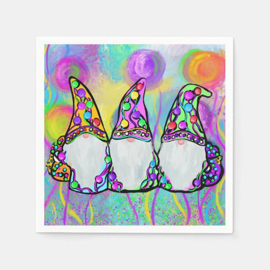 SERVIETTE EN PAPIER GNOME (Devant)