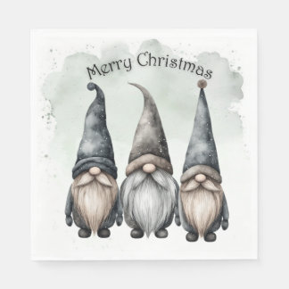 Serviette En Papier Gnome Christmas Napkins