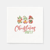 Serviette En Papier Gnome Christmas Party Napkin (Devant)