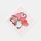 Serviette En Papier Gnome Couple (Coin)